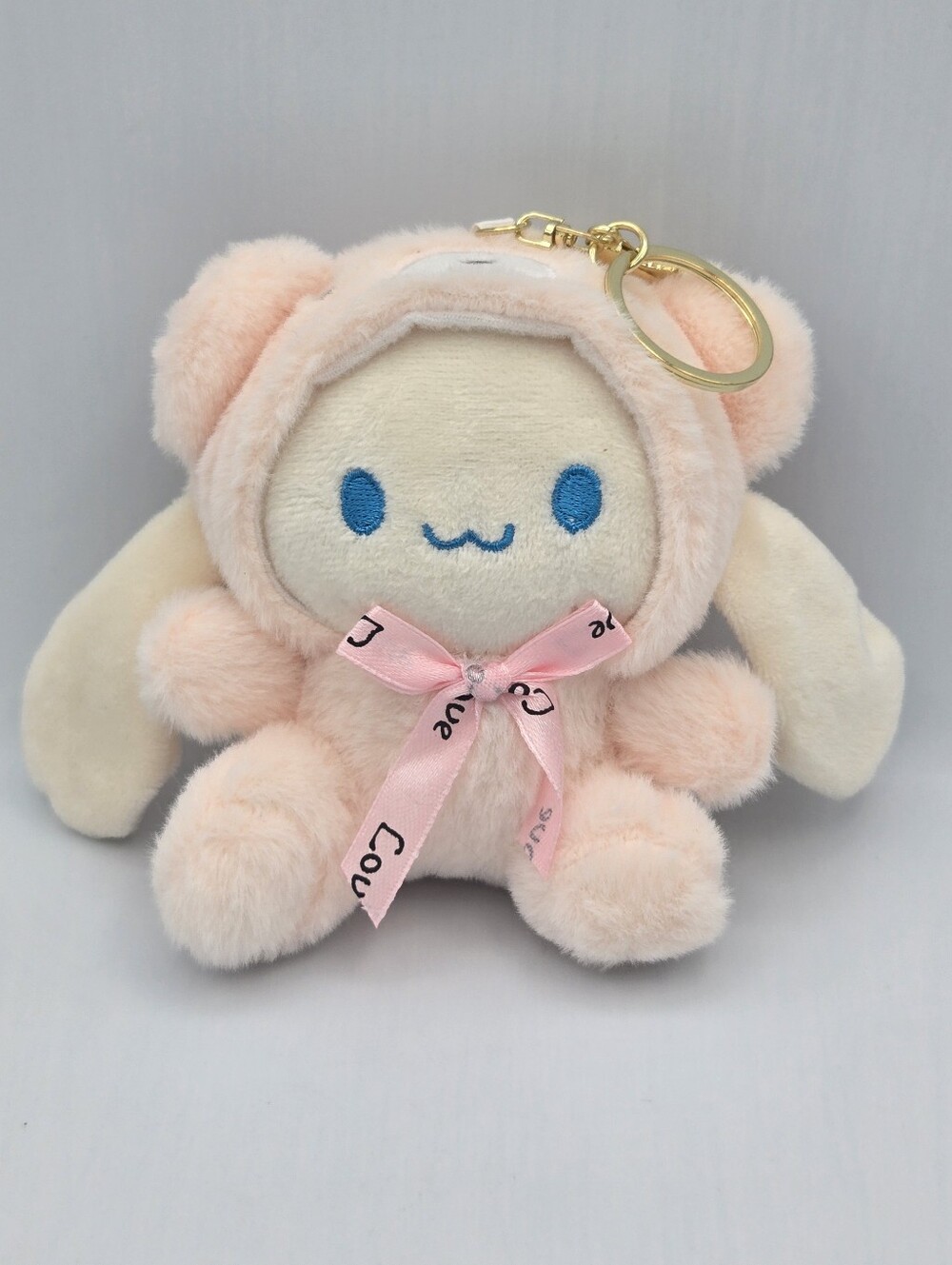 Sanrio Cinnamoroll Plush Keychain Charm Bear Outfit Kawaii